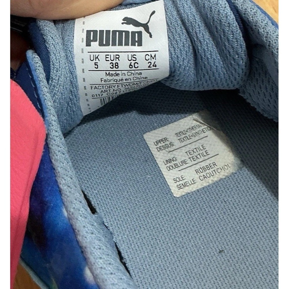 Kids Sz 6 Puma Roma '68 Galaxy Outer Space Blue Sneakers Free Shipping Fit W 7.5 - Picture 8 of 8